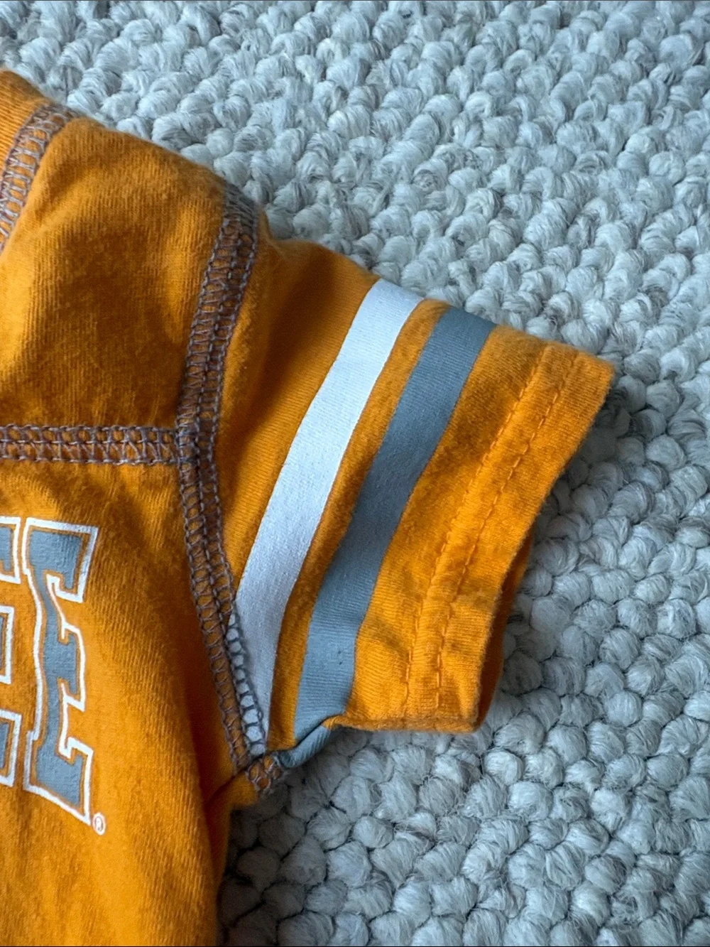 Tennessee Volunteers Orange Baby Onesie with White Logo